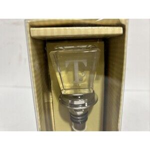 Cypress Home Monogram Wine Bottle Stopper Letter T